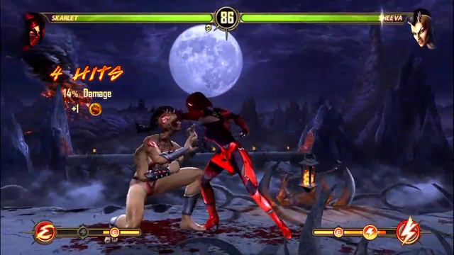 Mortal Kombat 9 - SKARLET MK11 MOD - NEW Medium Arcade Ladder Gameplay