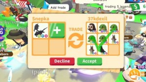 ОТДАЮ НЕОН ШАДОУ ДРАКОНА в АДОПТ МИ! | ЭТО САМЫЕ КРУТЫЕ ТРЕЙДЫ в ADOPT ME ROBLOX!