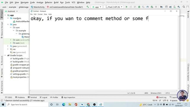Add Comments on Android's Project - Android Studio Tutorial смотреть онлайн