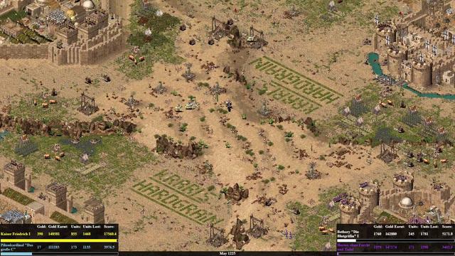 Stronghold Crusader Mod KI-Turnier 2vs2 Gruppenspiel Teil 2: Blutbad vs. Zahnstocher смотреть онлайн