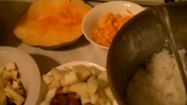 Тыква, запеченая полностью, сладкая начинка внутри смотреть онлайн