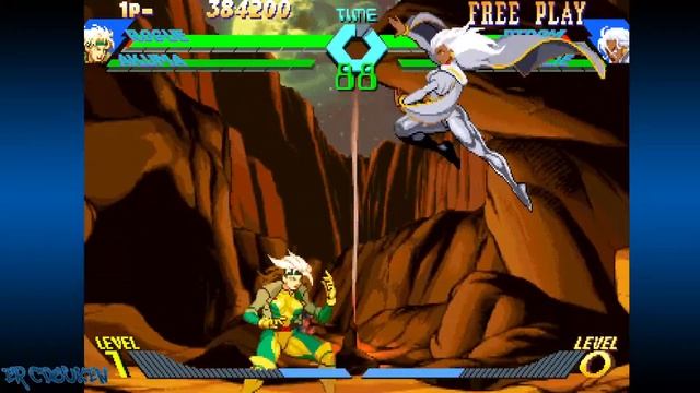 X-Men vs. Street Fighter (Arcade) - Rogue and Akuma Playthrough смотреть онлайн