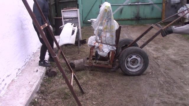 мощная самодельная тачка для перевозки тяжестей смотреть онлайн