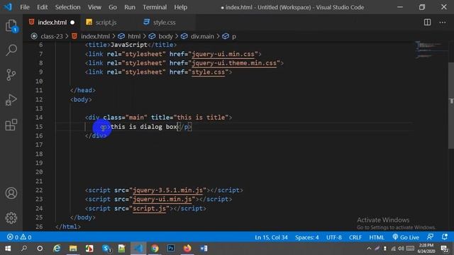 Responsive Web Design and Development || jQuery part - 18 || class 23 смотреть онлайн