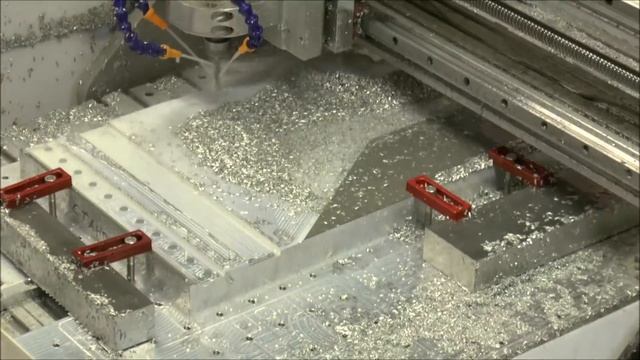 Изготовление ЧПУ. Фрезеровка боковины портала. смотреть онлайн