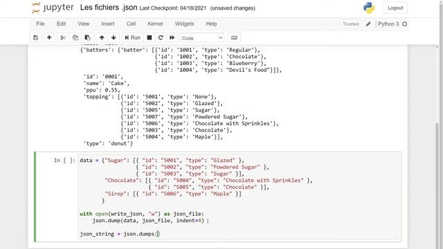 LIRE ET ÉCRIRE UN FICHIER .JSON EN PYTHON смотреть онлайн