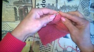 Как связать шарфик с двойной петлей.