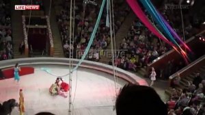 Падение воздушной гимнастки в кировском цирке сорвалась во время трюка