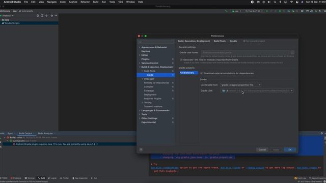 Android Gradle plugin requires Java 11 to run. You are currently using Java 1.8 смотреть онлайн