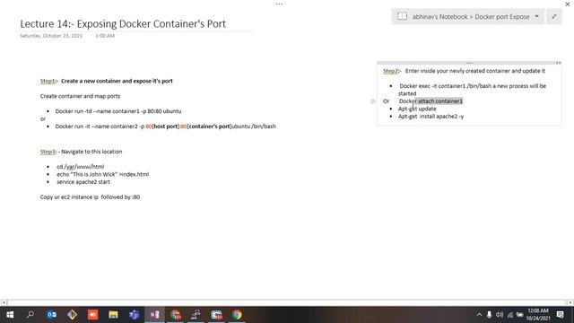 Lecture 14 Exposing Ports of A Docker Container. смотреть онлайн