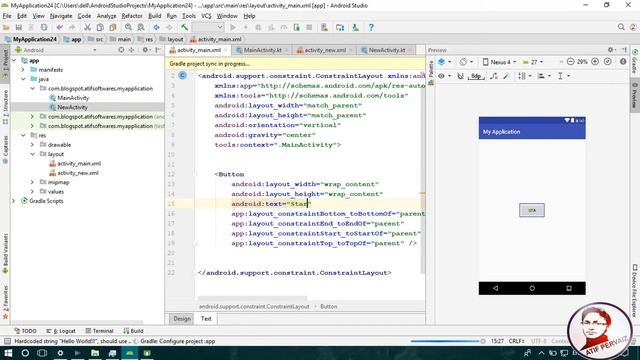 OnClickListener to Start Activity with Intent using Kotlin - Android Studio смотреть онлайн