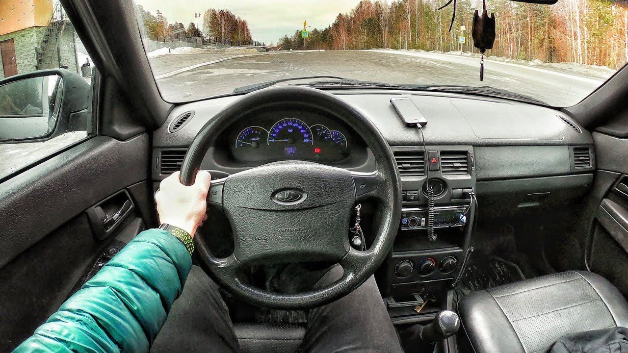2008 LADA Priora 1.6 MT - POV TEST DRIVE смотреть онлайн