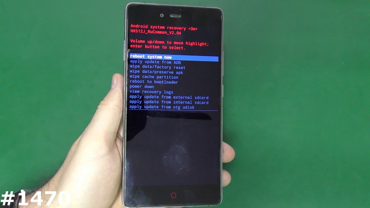 Hard Reset ZTE Nubia Z9