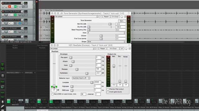 Kick Sub Generator Trick - Classic Mixing Technique With Free Plugins In REAPER смотреть онлайн