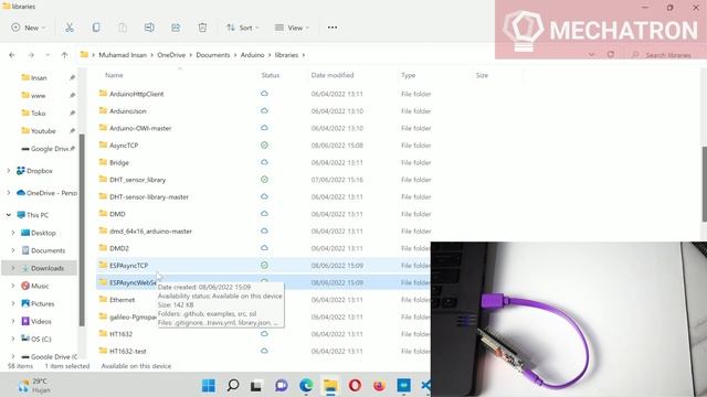 Cara Gampang pakai SPIFFS, Simpan HTML dan CSS file di dalam SPIFFS ESP32 смотреть онлайн