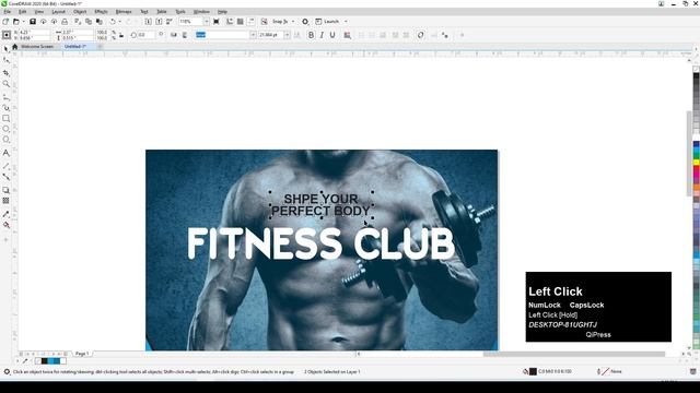 CorelDraw Tutorial | How to make Gym club flyer design in CorelDraw смотреть онлайн