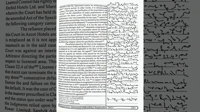 95 WPM | # 25 | September Progressive 2021 #shorthand Dictation And Joining Word