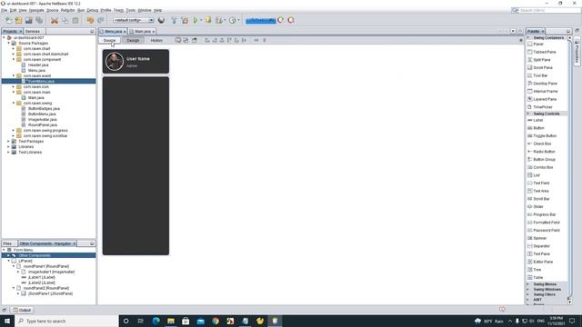 Java UI Design - Dashboard Desktop Application смотреть онлайн