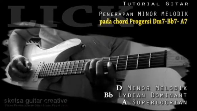 Tutorial Gitar : Peragaan LICK MINOR MELODIK, Dm7 Bb7 A7 смотреть онлайн