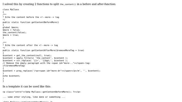 Wordpress: Style the text before ＜!--more--＞ in single.php (2 Solutions!!) смотреть онлайн