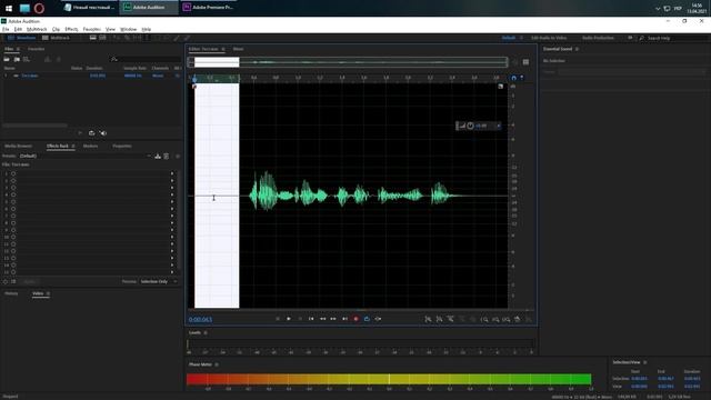 ADOBE AUDITION - ОБРАБОТКА ЗВУКА | МИКРОФОН BM800 смотреть онлайн