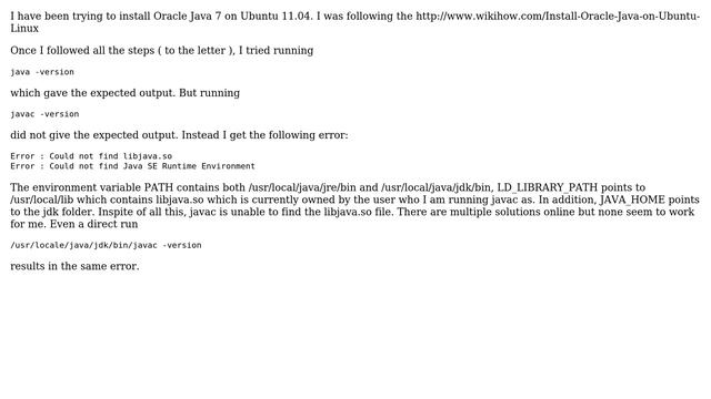Oracle Java Ubuntu Installation - Javac not functioning смотреть онлайн