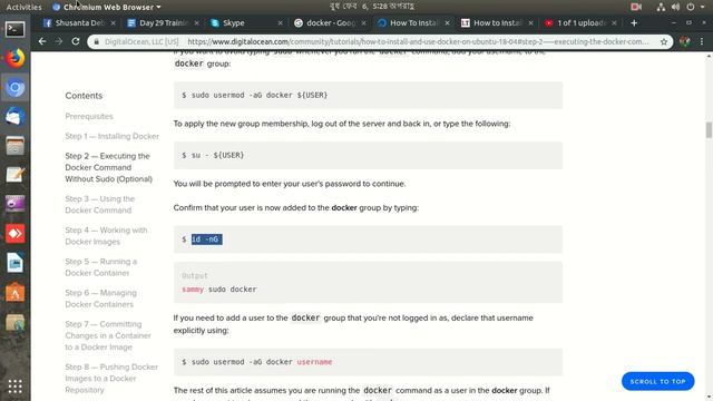 Executing the Docker Command Without Sudo смотреть онлайн