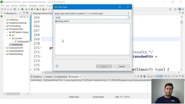 Input and Output Stream in java смотреть онлайн