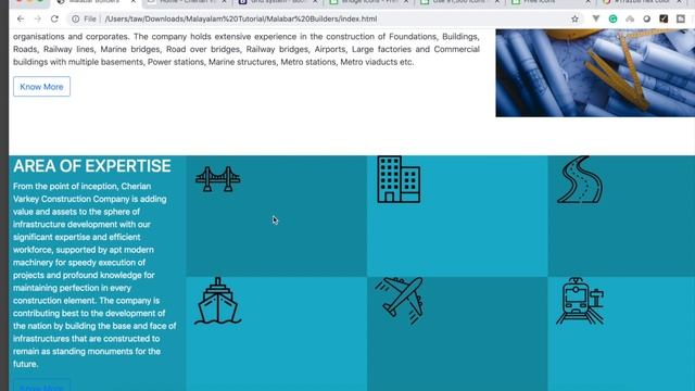 7. Bootstrap Section, Grid, Vertical alignment, HTML, CSS - Learn to Make a website series Malayala смотреть онлайн