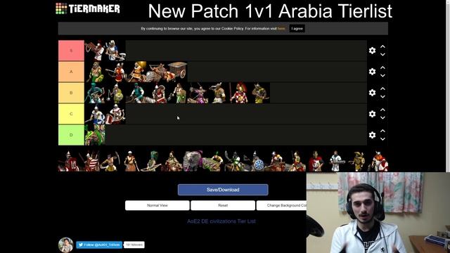 NEW Patch 1v1 Arabia Tierlist смотреть онлайн