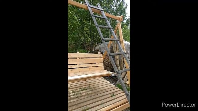 Сделал качель в саду для дочки смотреть онлайн