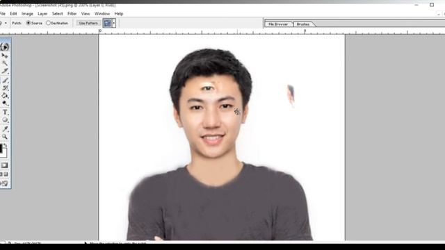 Photoshop Tutorial: Healing brush tool Photoshop 7.0 || Patch brush tool in [ Urdu|Hindi ] смотреть онлайн