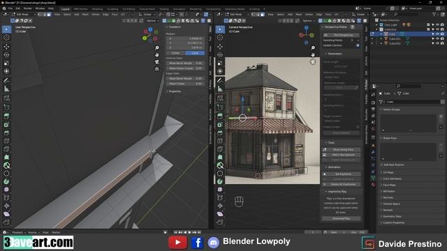 Model House With Perspective Plotter