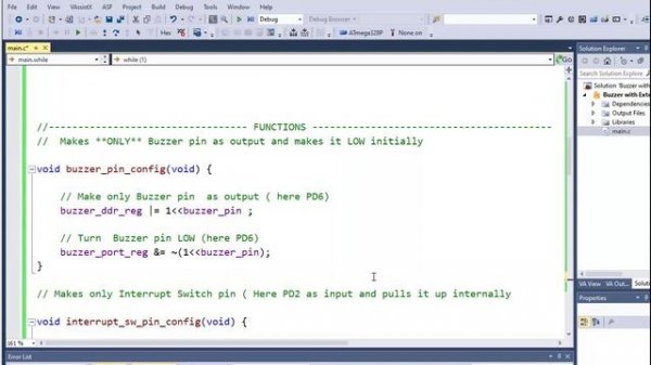 3.[μC: AVR] Interrupt operation in microcontroller using microchip studio, embedded C and SimulIDE