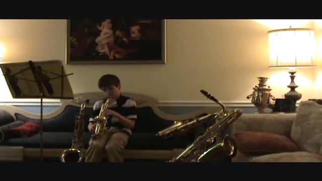 DEMONSTRATION OF FOUR SAXOPHONES - Alto, Tenor, Soprano And Baritone Saxophones