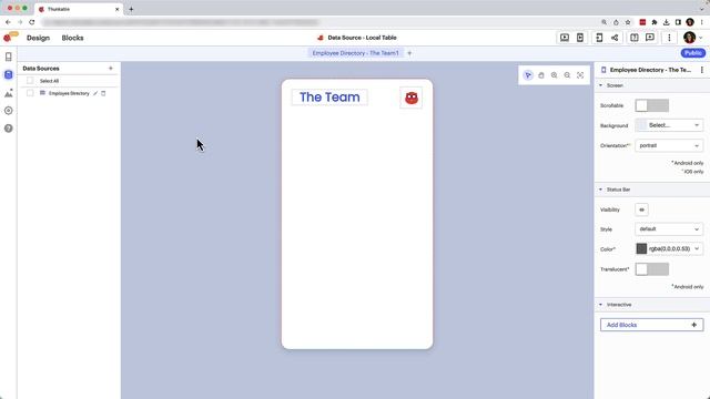 How to Create a Local Table Data Source in Your Thunkable App смотреть онлайн