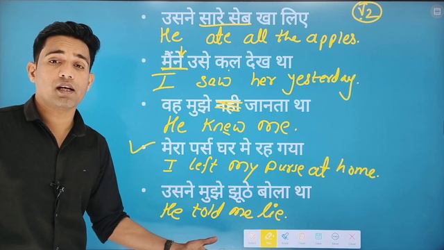 Hindi To English Translation (Past Simple Tense) || Spoken English || Learn English смотреть онлайн