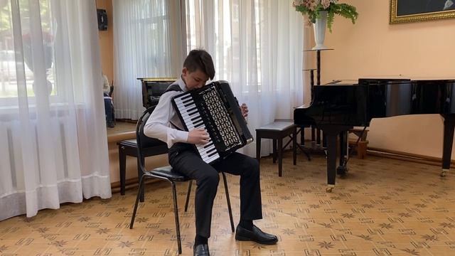 Выпускной Экзамен 2021г ДШИ им. П.И.Чайковского | Улько Данила 5 класс, аккордеон смотреть онлайн