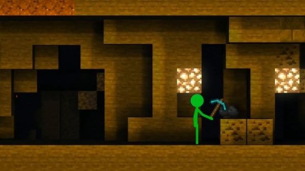 Stickman vs Minecraft Animation - ALL STICKMAN SURVIVAL