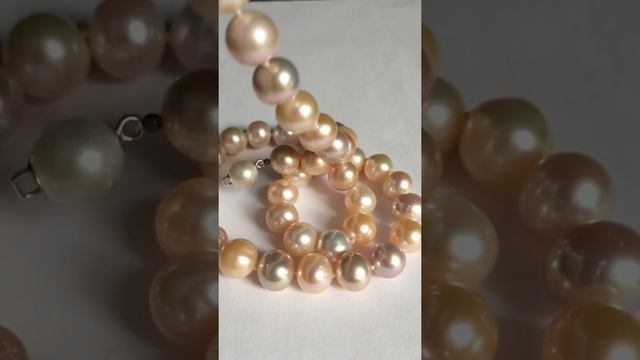 Мультиколорный пресноводный жемчуг. Классическое ожерелье смотреть онлайн