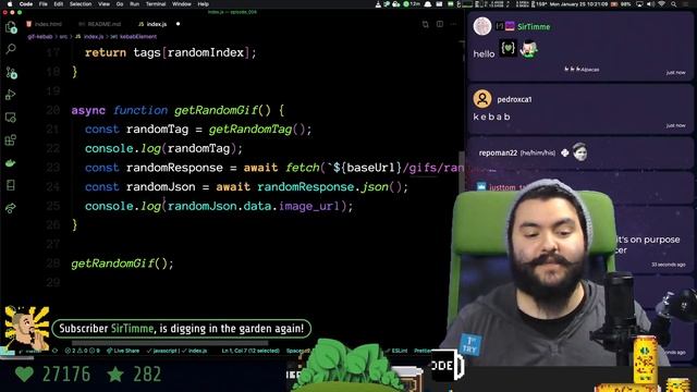 ? CODING IMPROV - Episode 4 | Building "gif kebab" with the giphy api and ml5.js смотреть онлайн