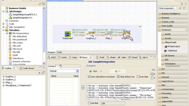 AllegroGraph Talend Integration смотреть онлайн