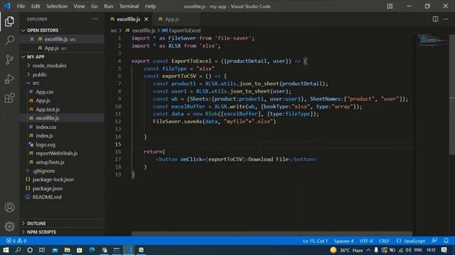 React Export Data With XLSX To Excel Using Api || Export Data Using XLSX Excel Sheets In React смотреть онлайн