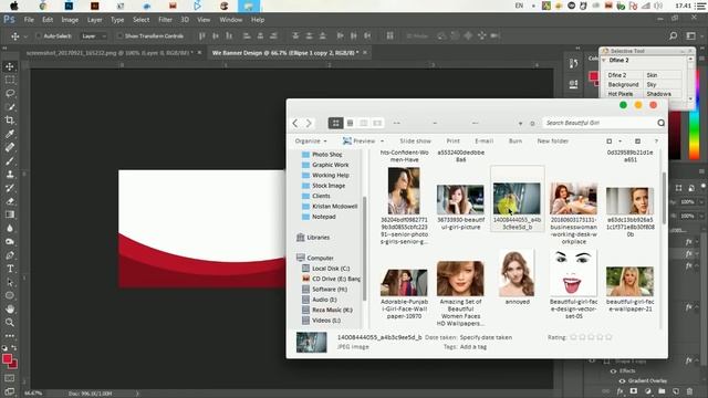 Stylish Web Banner Design for Beauty - Photoshop Tutorial смотреть онлайн