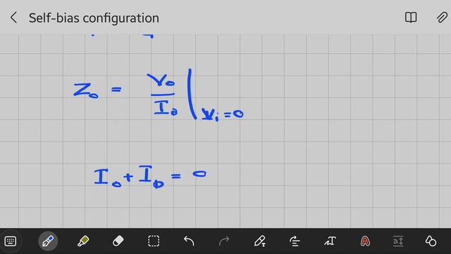 Self-bias configuration: small signal model смотреть онлайн