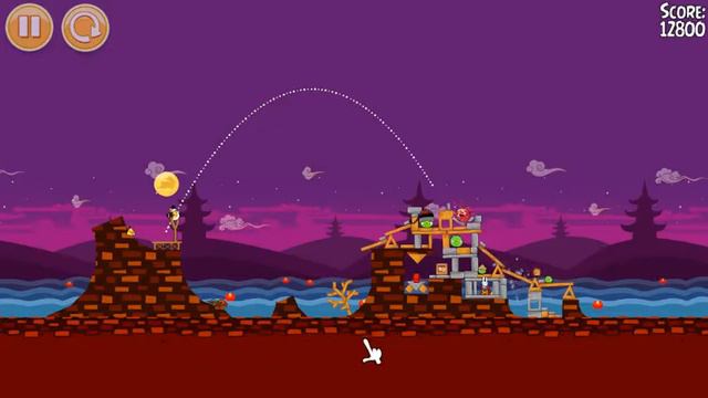 Angry Birds Seasons Gameplay Moon Festival 1 8 смотреть онлайн
