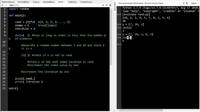 Python - Array of RandomInts Tutorial 19 смотреть онлайн
