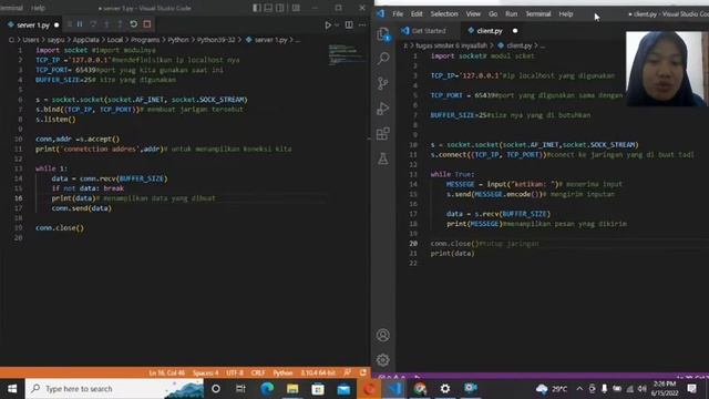 Pemograman Jaringan ( Program Socket TCP dengan Python) смотреть онлайн