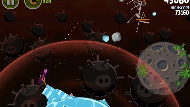 Angry Birds Space Danger Zone level 29 D-29 Danger Zone D-29 3 Stars Walthrough Tutorial смотреть онлайн
