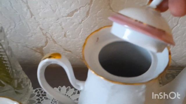 Кофейный сервиз СССР Полтавский фарфоровый завод. В гостях у Татьяны. смотреть онлайн